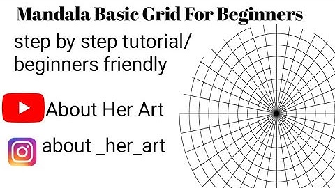 Mandala Basic Grid  tutorial/step by step guide  beginners friendly