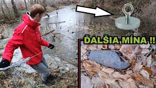 Magnet fishing in the battle forest - we found another mine !!