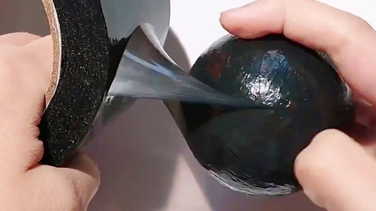 How to make a colorful Tape Ball「4 min」 Relaxing and Satisfying Video