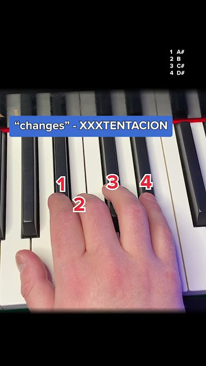 How to play „CHANGES“ by XXXTENTACION - Easy Piano Tutorial #pianotutorial #learnpiano #pianolessons