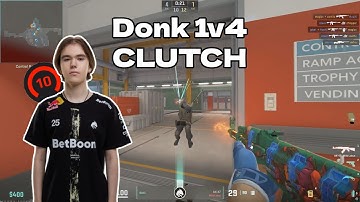Donk 1v4 Clutch To Finish Nuke (DONK POV)