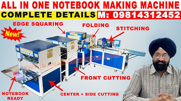 4in1 Fully Automatic Notebook Making Machine | Complete Notebook Manufacturing in One Machine