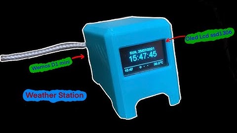 How to make Weather Station with Wemos D1 mini | Arduino - FOCOMOON