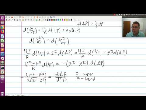 Chapter 7: Clapeyron Equation Derivation