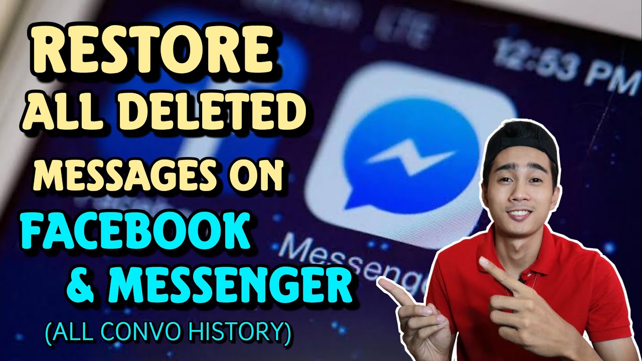 HOW TO RESTORE ALL DELETED MESSAGES ON FACEBOOK MESSENGER 2020 YouTube