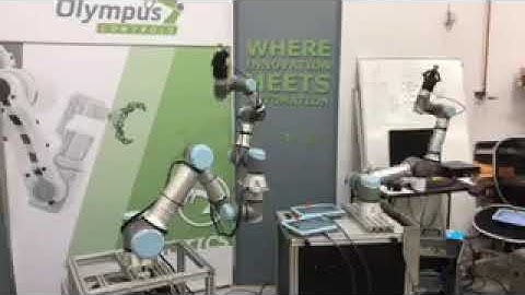 UR3e Mounted on the end of a UR16e