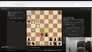 Слепой играет в шахматы онлайн на lichess.org. эфир 32. Тренировка продолжается