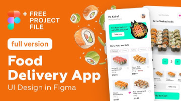 Figma Tutorial (Full Ver.) Food Delivery App UI Design in Figma + Free figma template