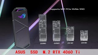 ASUS RTX 4060 Ti DUAL comes with M 2 SSD slot, there are two benefits