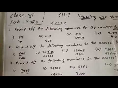 6th tgs maths chap 1 ex-1. 2 - YouTube