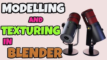3D Microphone Modeling & Texturing Tutorial for Beginners - Blender3d 4.3.2 LTS