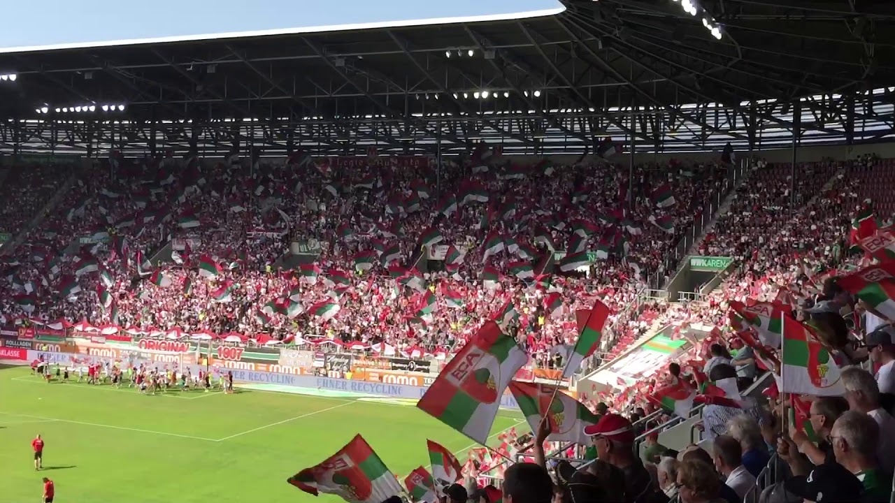 WWK Arena, FC Augsburg : Borussia Mönchengladbach - YouTube