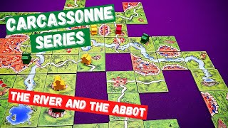 Carcassonne The River and The Abbot: How to playthrough - All Around The Board