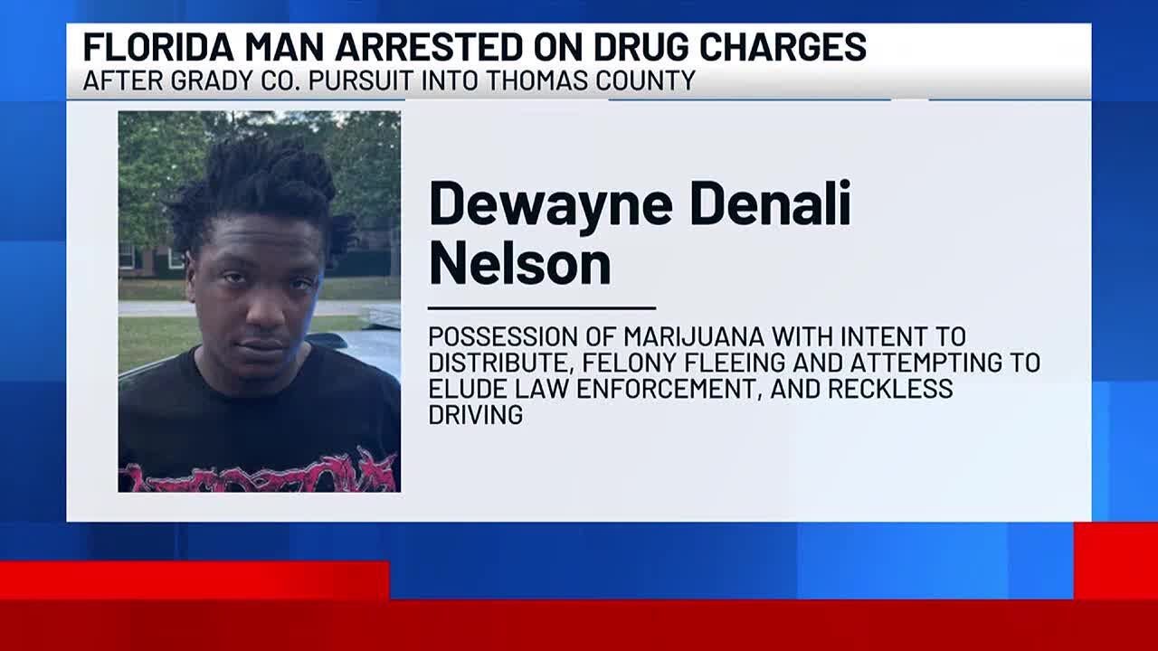 Florida man arrested on felony drug charges after Grady Co. pursuit ...