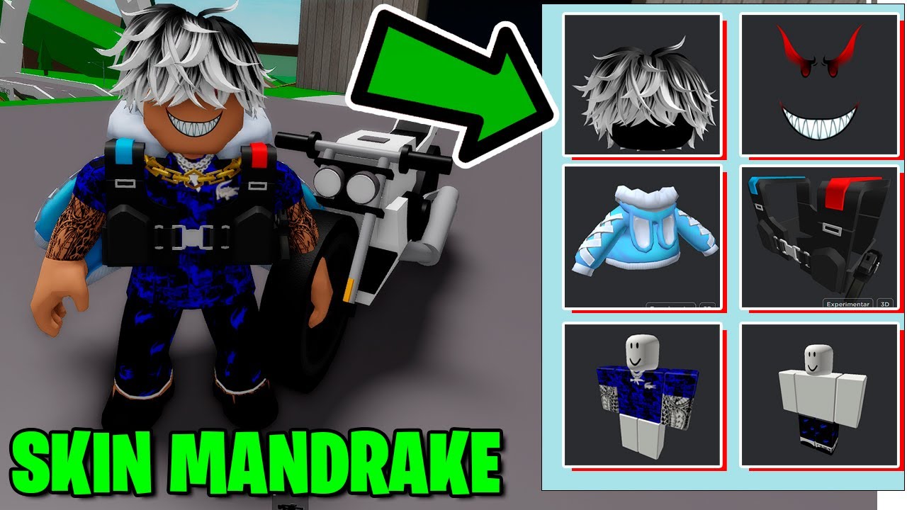 COMO FAZER SKIN MANDRAKE NO BROOKHAVEN RP (ids de roupas mandrake no  brookhaven) - Fabio Darck 