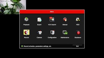 How to configure motion triggering recording in Hikvision DVR