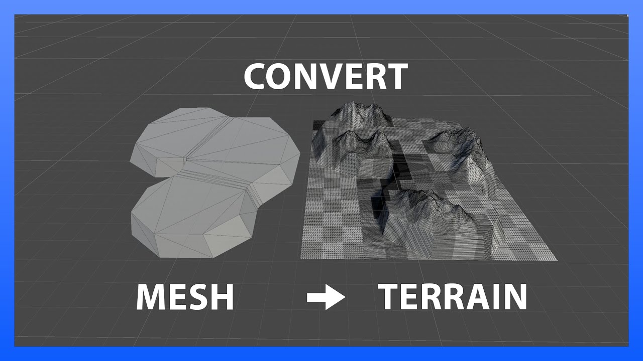 Easy to use Mesh to Terrain Converter for Unity