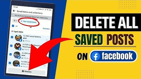 How To Delete All Saved Posts On Facebook