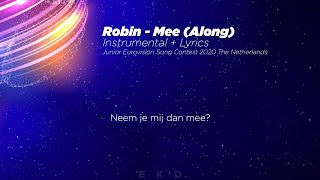 Robin - Mee / Along (Official Instrumental + Lyrics) | Junior Songfestival 2020