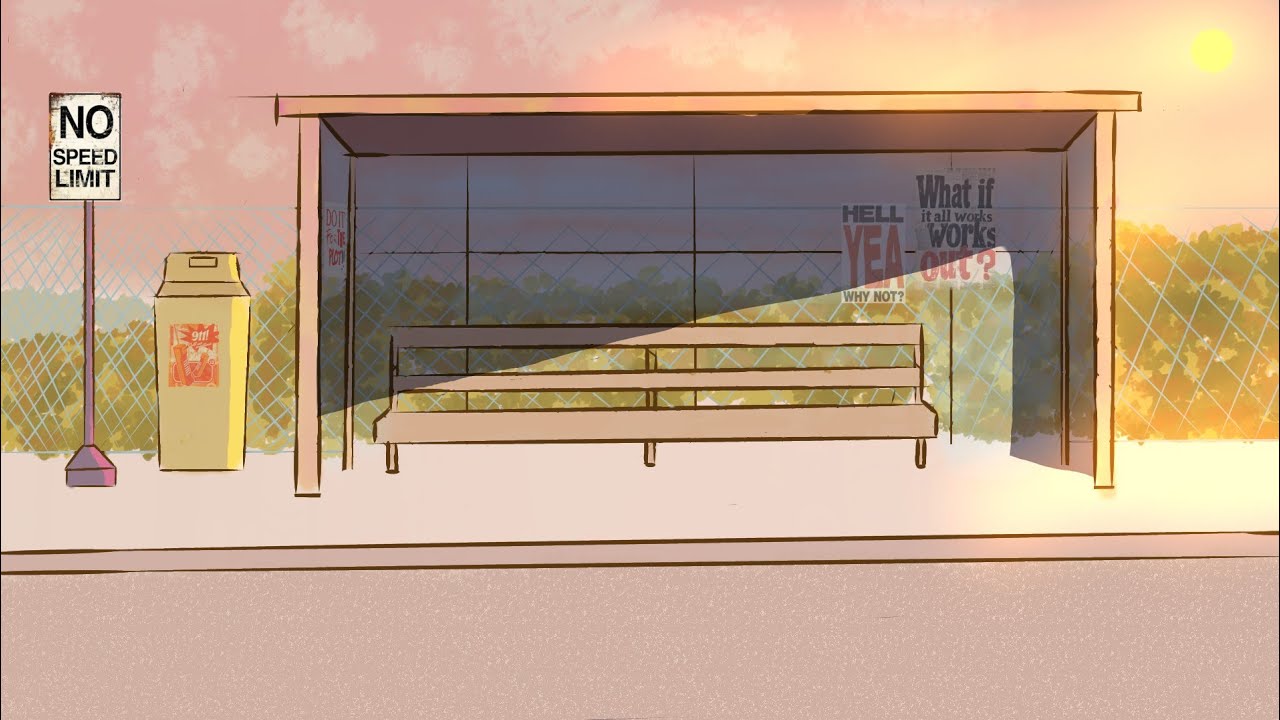 How I design backgrounds for animation ( Process video)
