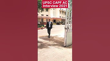 🔥AIR 1 CAPF 2021 Himanshu Vats | UPSC CAPF AC INTERVIEW 2021 #capf #capfac #capfac2021 #upsc #shorts