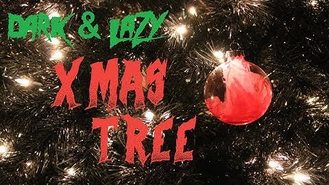 Dark and Lazy Black Christmas Tree   Goth DIY (from original Skullgirdle)