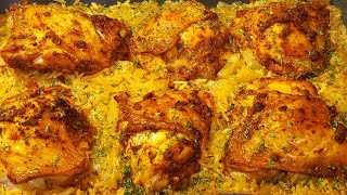 #OVENBAKED #CHICKEN&RICE (RECIPE)