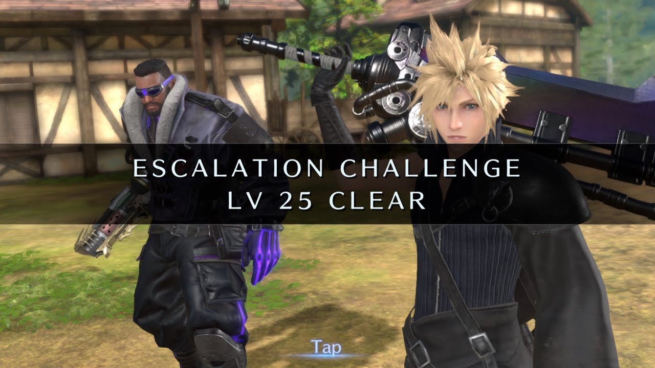Final fantasy VII : EC - Escalation Challenge : Lightning Lv25 (Barret / Cloud / Aerith) 
