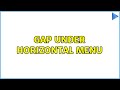 Gap under horizontal menu (3 Solutions!!)