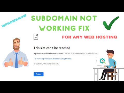 Subdomain not working | server ip address could not be found - Godaddy