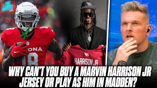 Marvin Harrison Jr Hasn't Signed NFLPA Licensing Deal, Jersey Can't Be Sold & Can't Be In Madden?!