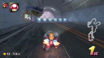 Blue Shell Mushroom dodge still work in Mario Kart World.