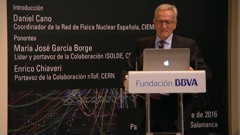 Lecture by María José García Borge and Enrico Chiaveri, CERN