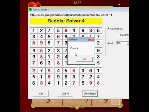 Sudoku4 With Automatic Sudoku Solver 9X9