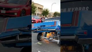 LOWRIDER HOPPING GONE WRONG! SPARKS FLY as this Oldsmobile Cutlass hopper BREAKS the rear suspension