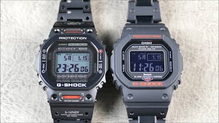 On the Wrist, from off the Cuff: Casio G-SHOCK – GW-B5600HR-1 ($200) vs. ($1650) GMWB5000TVA1 Square