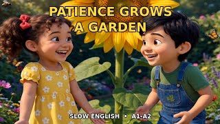 Patience Grows a Garden 🌻 | Slow English Story for Kids (A1–A2) #A2english 