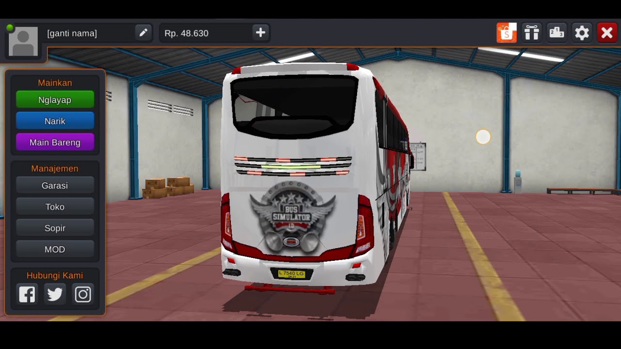 Tutorial cara memberi lampu setrubo di Game bus simulator