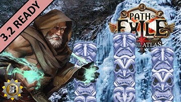 [3.2] Glacial Cascade Totems Build - Hierophant Templar - Path of Exile War For The Atlas - Bestiary