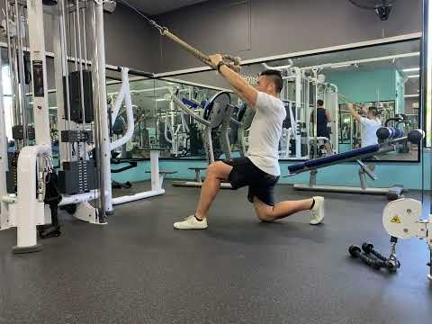 High to Low Facepull - Half Kneeling