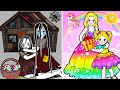 Paper Dolls Dress Up - Angel Sadako Daughter Dream Dress Handmade - Barbie Story & Crafts