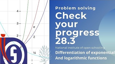 Check your progress 28.3 | Problem Solving | NIOS Maths | Class 12