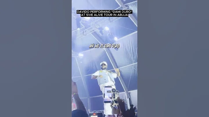 Davido Performing “Dami Duro” LIVE On 5ive Alive Tour! #shorts