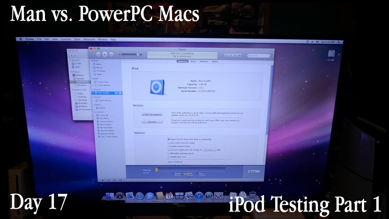 Man vs  PowerPC Macs Day 17: iPod Testing Part 1