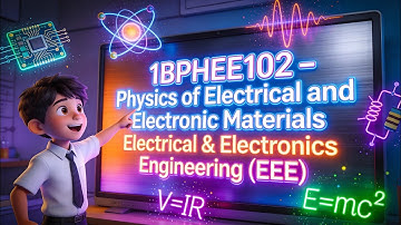  VTU 1BPHEE102/202 | Physics of Electrical & Electronic Materials | Model Question Paper | EEE | 1st