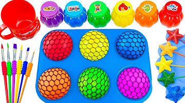 Satisfying Video l DIY How To Make Rainbow Crazy Balls Sprunki Slime Molds Mixing Sand Crunchy Candy