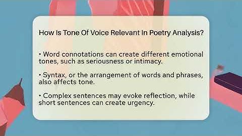 How Is Tone Of Voice Relevant In Poetry Analysis? - The Prose Path