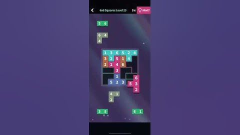 Flow Fit Sudoku • Basics Bundle • 6x6 Squares Level 23