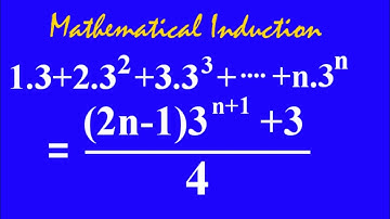 1.3+2.3^2+....+n.3^n=(2n-1)3^(n+1)+3/4 #MathematicalInduction #Algebra  L420