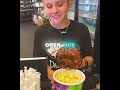 She thought it was a drink, but... 🍿